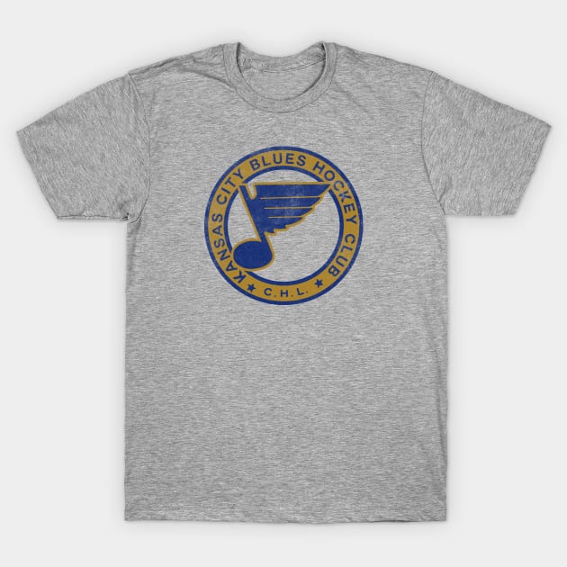 Defunct - Kansas City Blues Hockey Club T-Shirt by LocalZonly